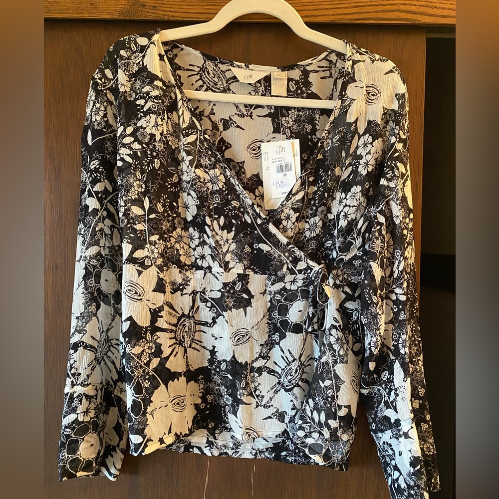 J.Jill wrap blouse‎